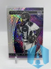 2021 Panini Chronicles Titan Building Blocks Prizm Rookie RC #11Mario Feliciano